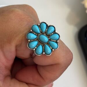 Turquoise Flower Ring